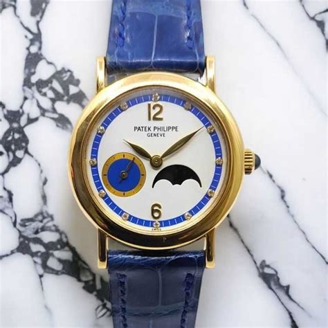 patek philippe ladies calatrava moonphase|More.